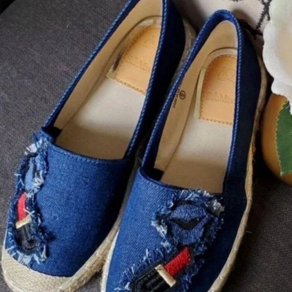 Bella Marie Lip‎ Stick Espadrilles size 6 - Picture 8 of 12